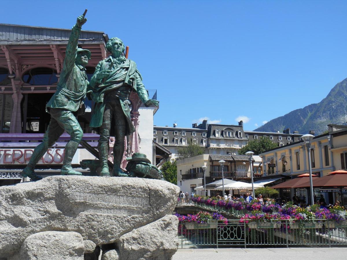Vue Brevent Sublime En Centre Ville Avec Parking Prive Chamonix Eksteriør bilde
