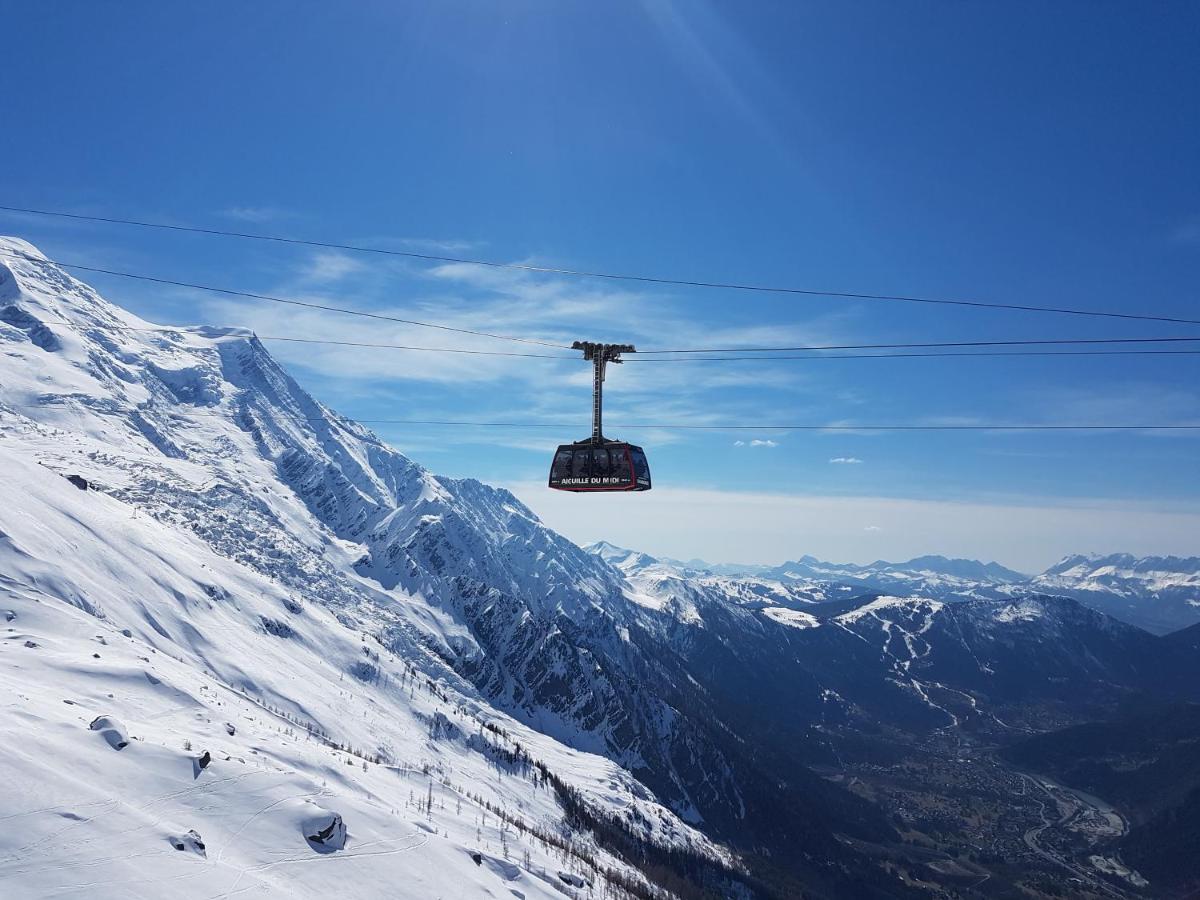 Vue Brevent Sublime En Centre Ville Avec Parking Prive Chamonix Eksteriør bilde