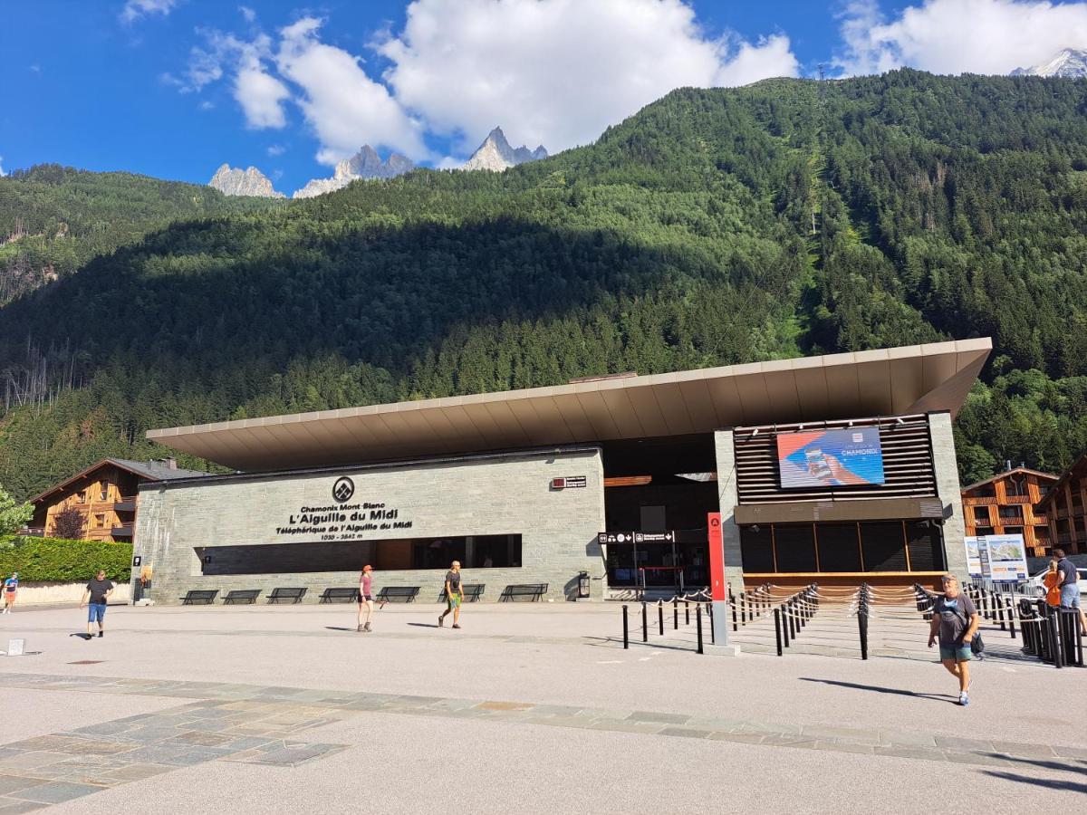 Vue Brevent Sublime En Centre Ville Avec Parking Prive Chamonix Eksteriør bilde